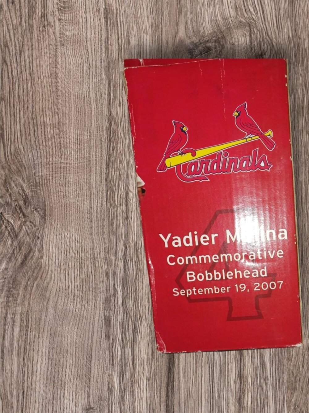 Yadier Molina 2007 St. Louis Cardinals Commemorative Bobblehead SGA w/ Box Trane